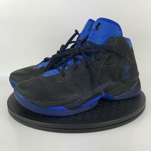 Under Armour Curry 2.5 Black/Blue Basketball Shoes 1274425-002 Men's Size 8